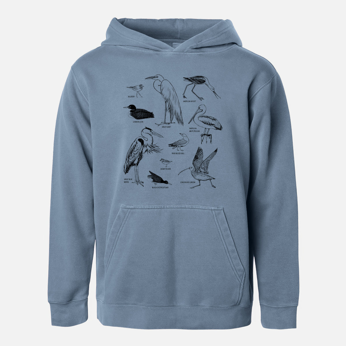 California Shorebirds - Youth Pigment Dyed Hoodie