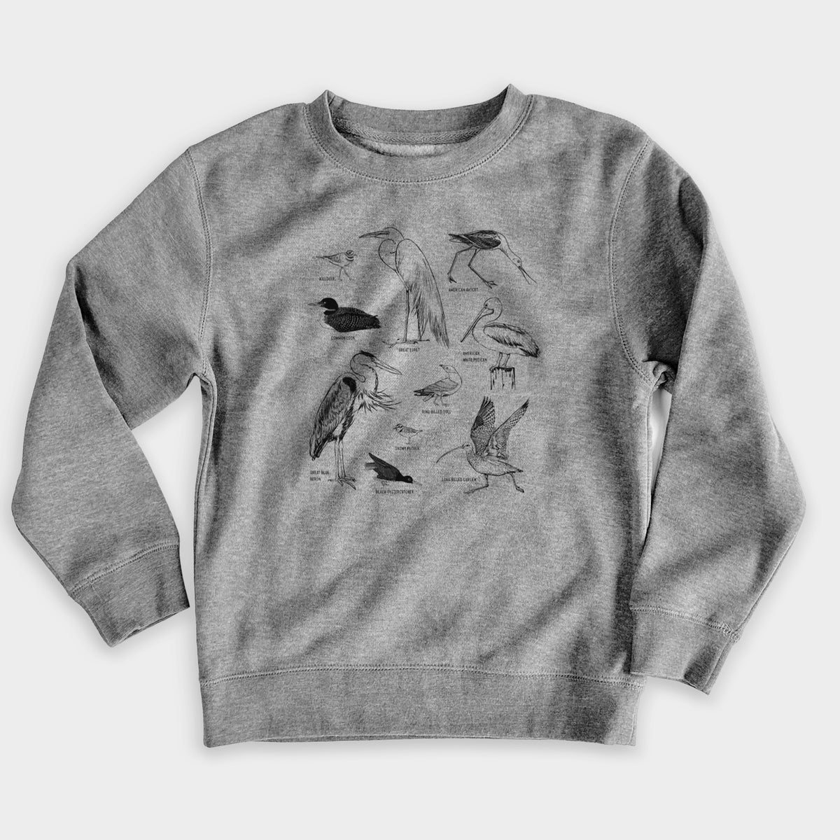 California Shorebirds - Youth Lightweight Crewneck Sweatshirt