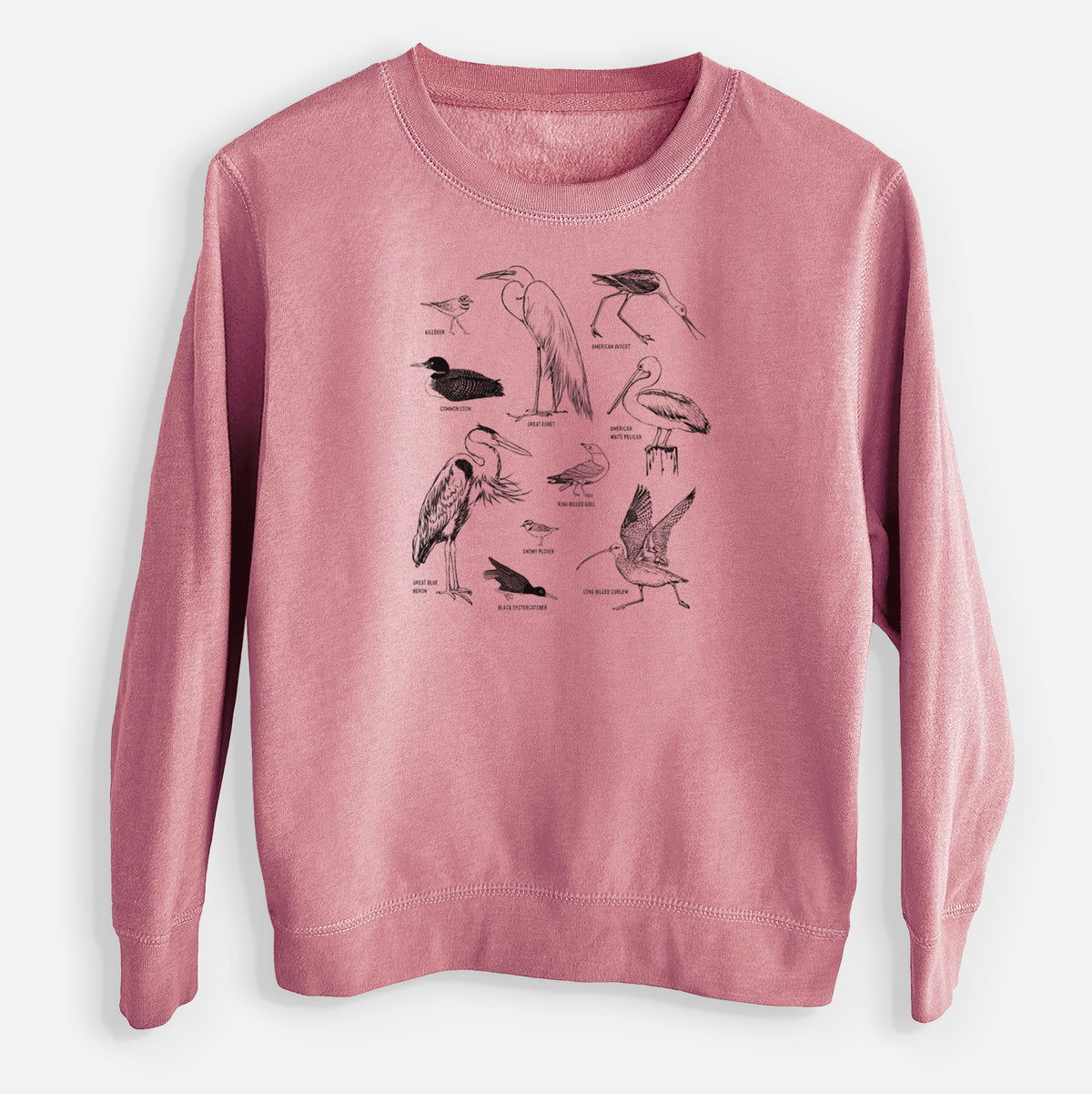 California Shorebirds - Youth Lightweight Crewneck Sweatshirt