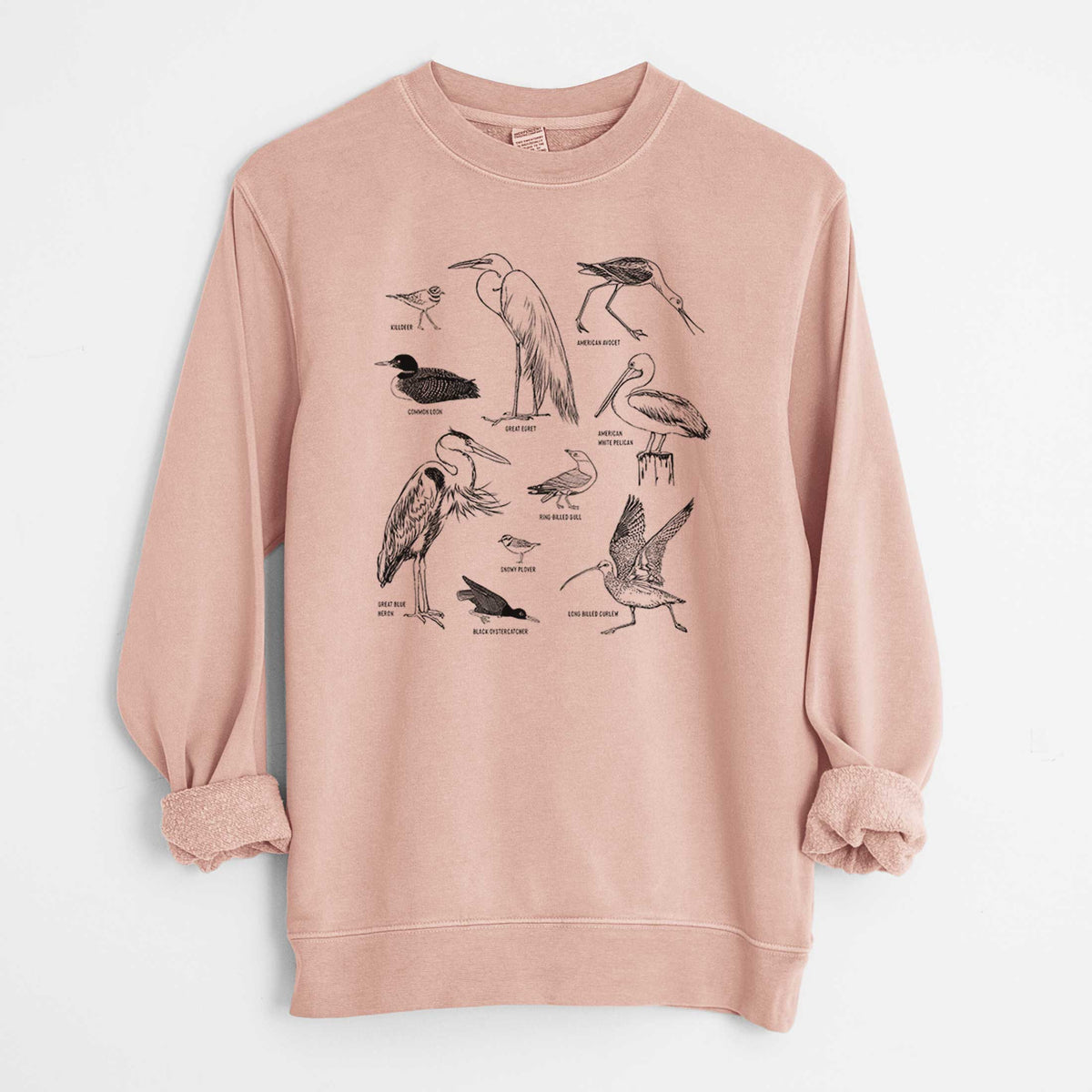 California Shorebirds - Unisex Pigment Dyed Crew Sweatshirt