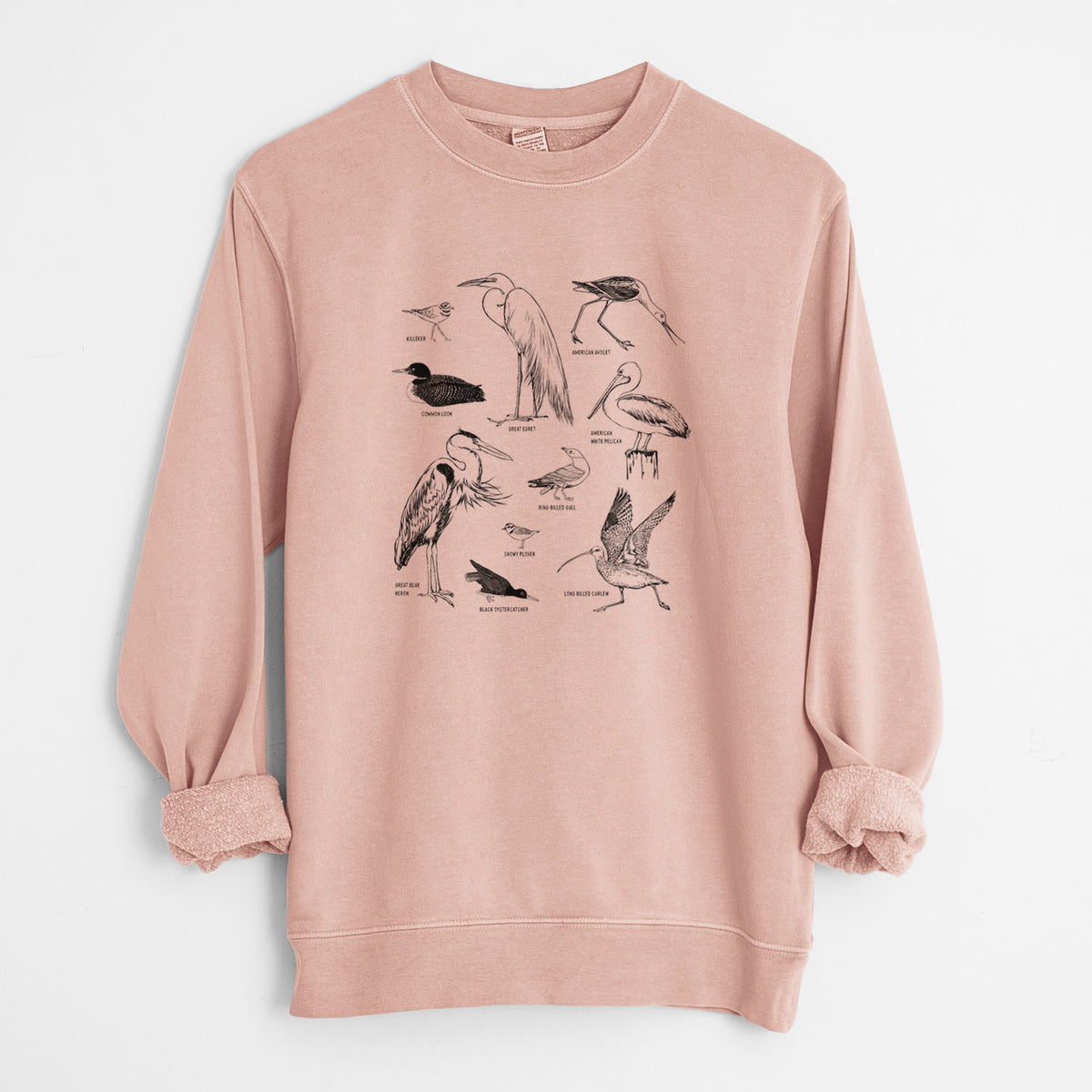 California Shorebirds - Unisex Pigment Dyed Crew Sweatshirt
