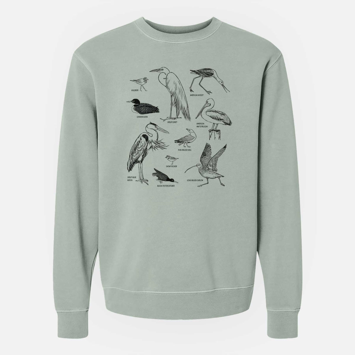 California Shorebirds - Unisex Pigment Dyed Crew Sweatshirt