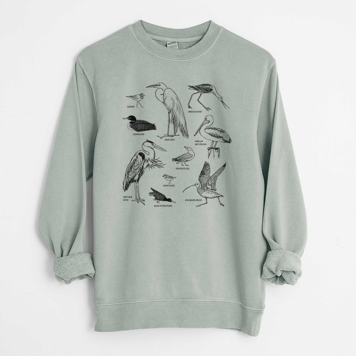 California Shorebirds - Unisex Pigment Dyed Crew Sweatshirt