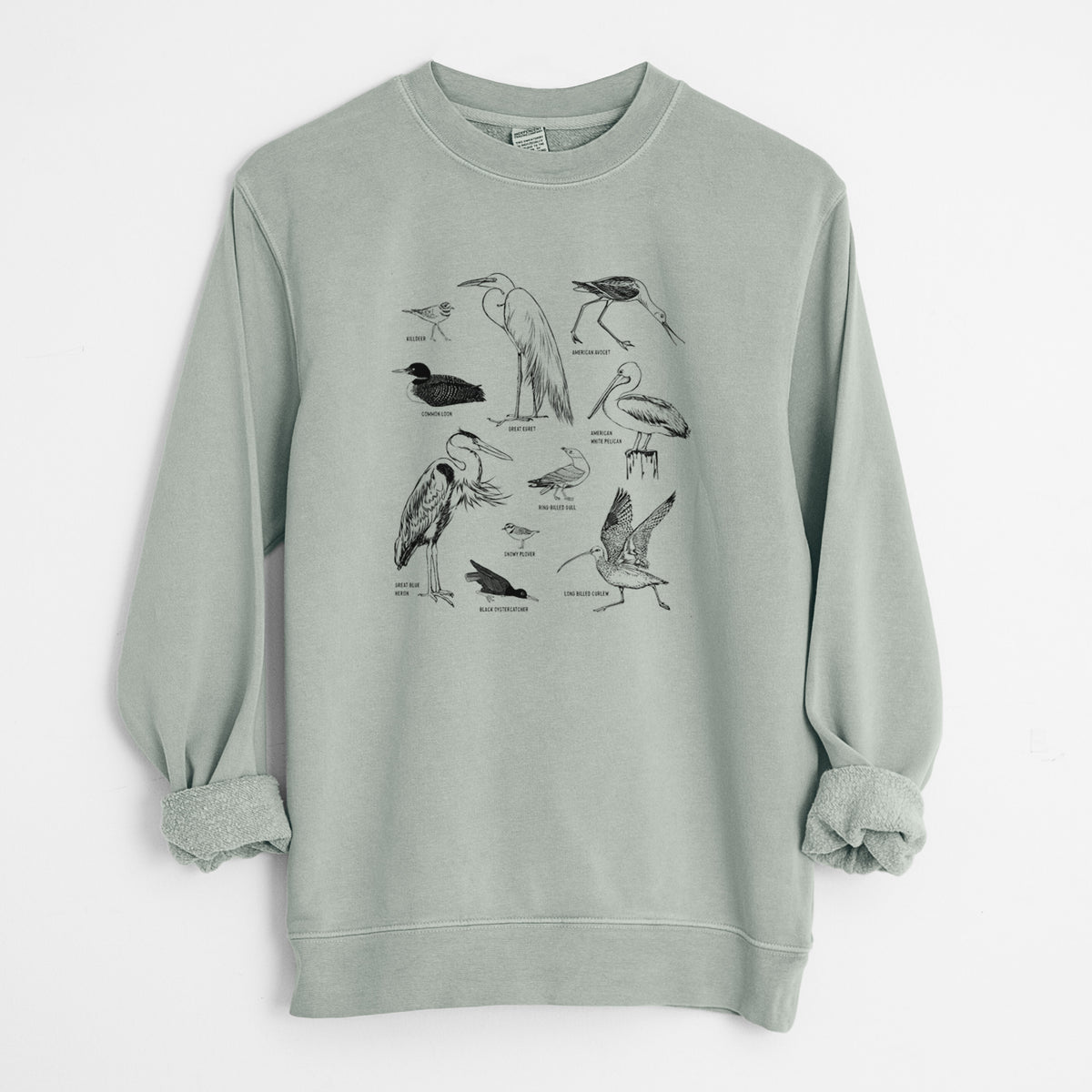 California Shorebirds - Unisex Pigment Dyed Crew Sweatshirt