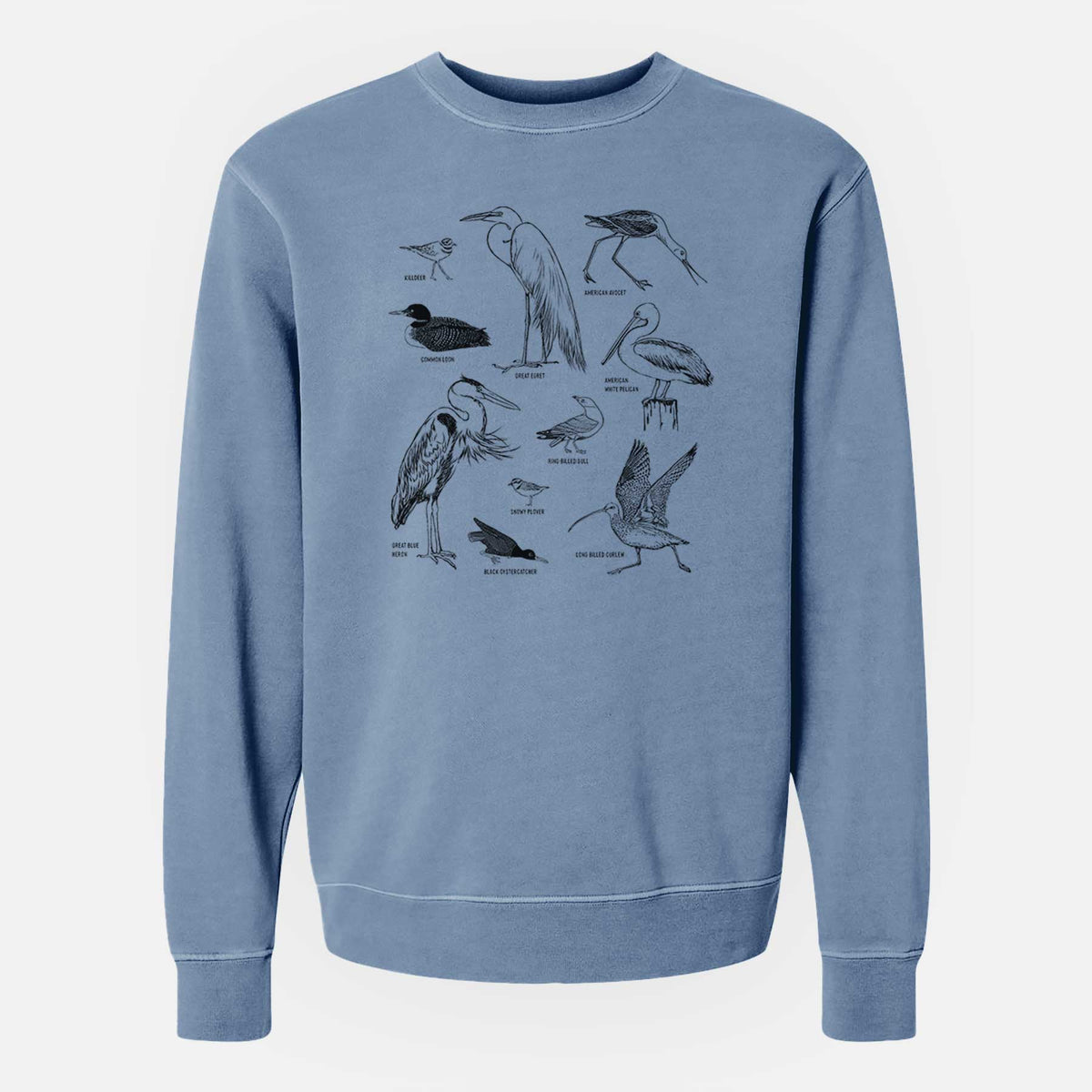 California Shorebirds - Unisex Pigment Dyed Crew Sweatshirt