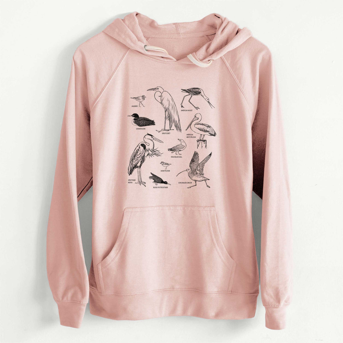 CLEARANCE - California Shorebirds  - Unisex Slim Fit Loopback Terry Hoodie