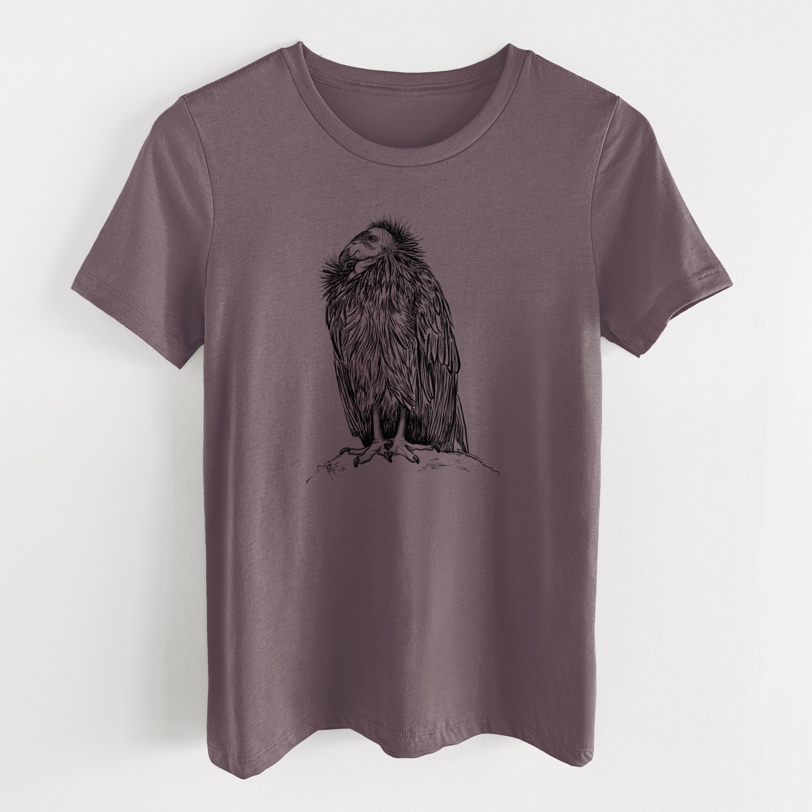 California Condor - Gymnogyps californianus - Women's Lightweight Relaxed Fit 100% Cotton Crewneck