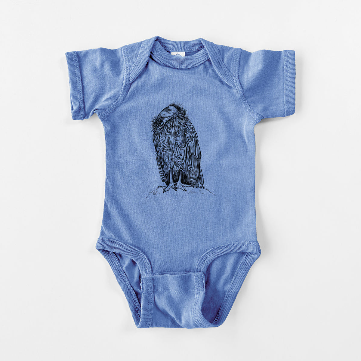 California Condor - Gymnogyps californianus - Baby Fine Jersey Bodysuit