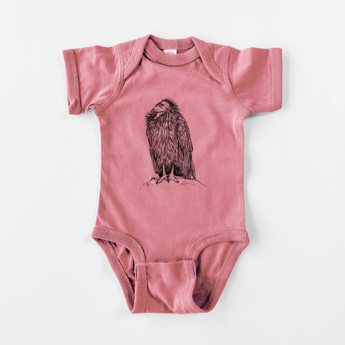 California Condor - Gymnogyps californianus - Baby Fine Jersey Bodysuit