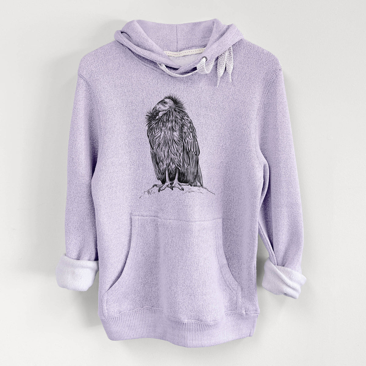 California Condor - Gymnogyps californianus - Knit Hoodie