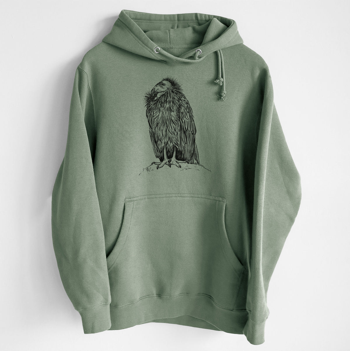 California Condor - Gymnogyps californianus - Heavyweight Fleece Hoodie