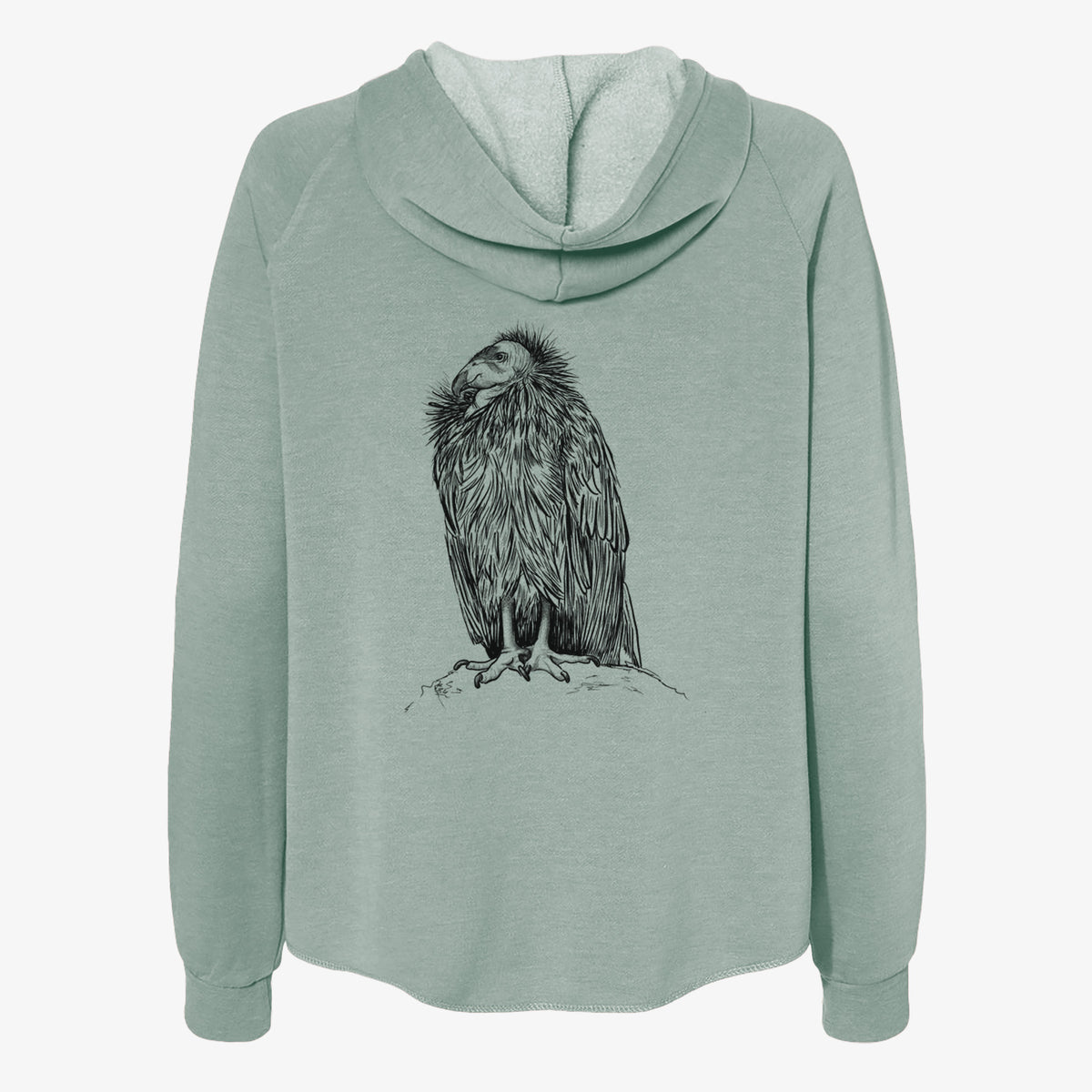California Condor - Gymnogyps californianus - Women's Cali Wave Zip-Up Sweatshirt