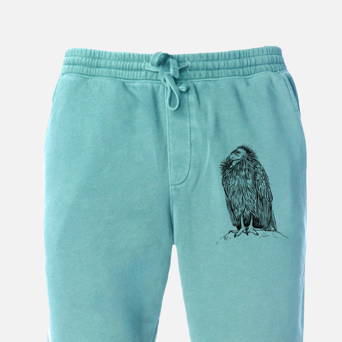 California Condor - Gymnogyps californianus - Unisex Pigment Dyed Sweatpants