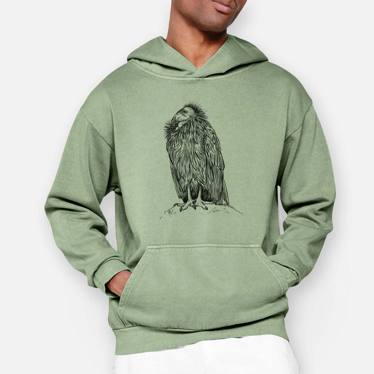 California Condor - Gymnogyps californianus  - Urban Heavyweight Hoodie