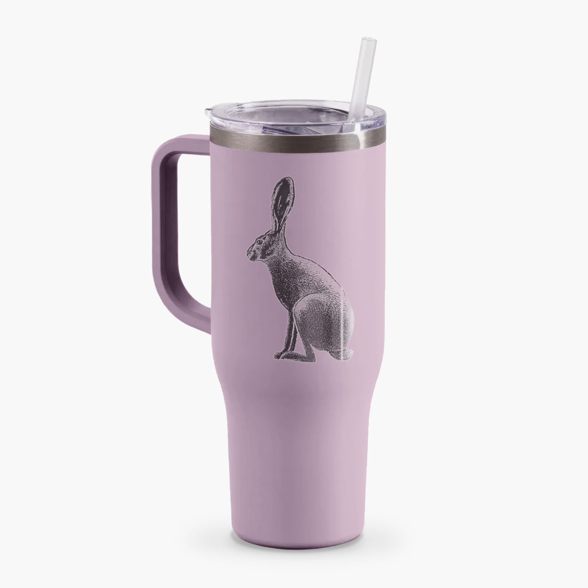 Wild California Hare - Black-tailed Jackrabbit - 40oz Tumbler with Handle