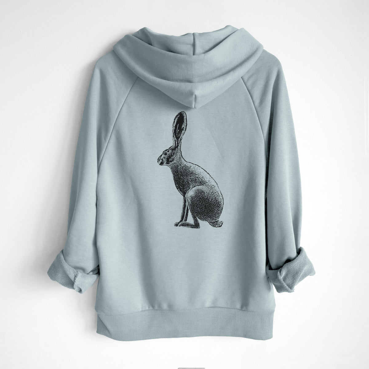 Wild California Hare - Black-tailed Jackrabbit - UltraLuxe Heavyweight French Terry Hoodie