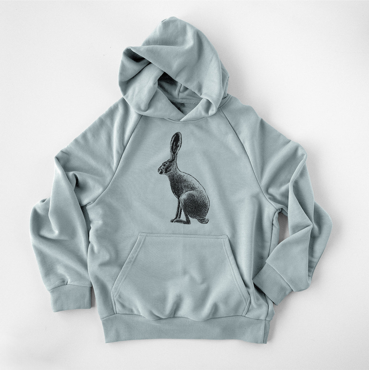 Wild California Hare - Black-tailed Jackrabbit - UltraLuxe Heavyweight French Terry Hoodie