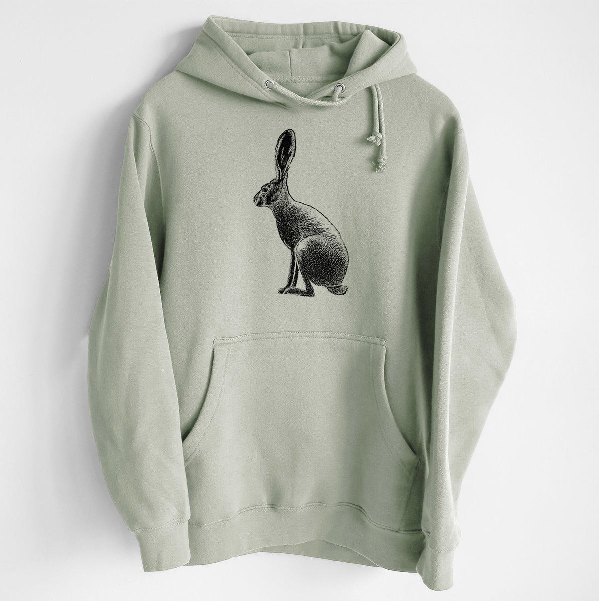 Wild California Hare - Black-tailed Jackrabbit - Heavyweight Fleece Hoodie