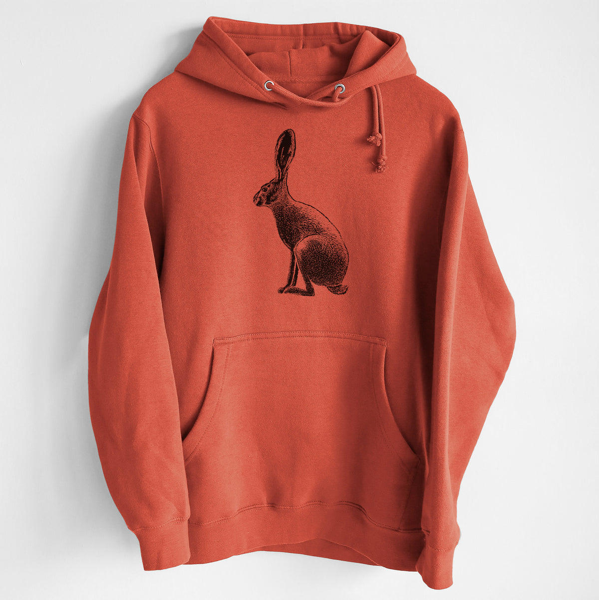 Wild California Hare - Black-tailed Jackrabbit - Heavyweight Fleece Hoodie
