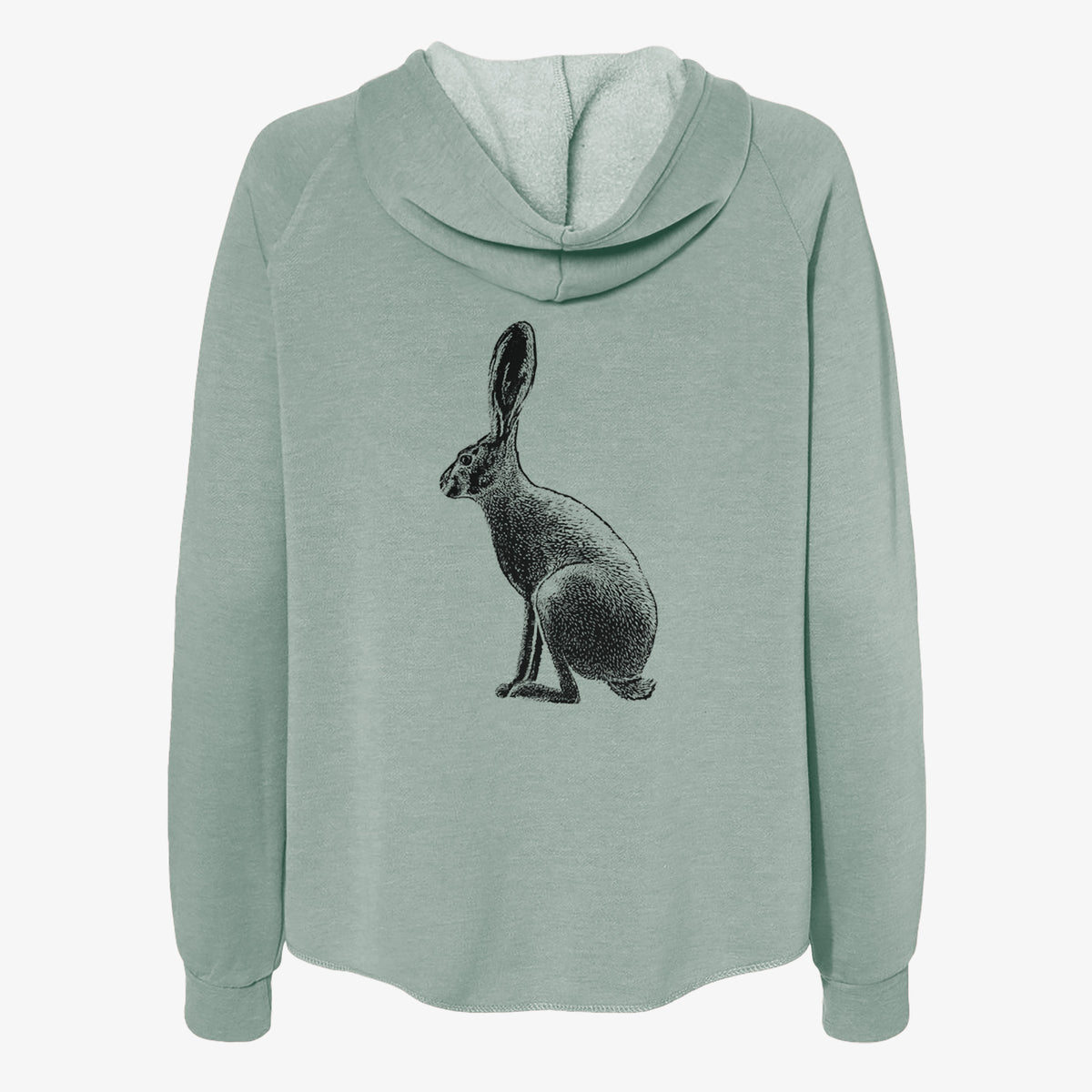 Wild California Hare - Black-tailed Jackrabbit - Women's Cali Wave Zip-Up Sweatshirt