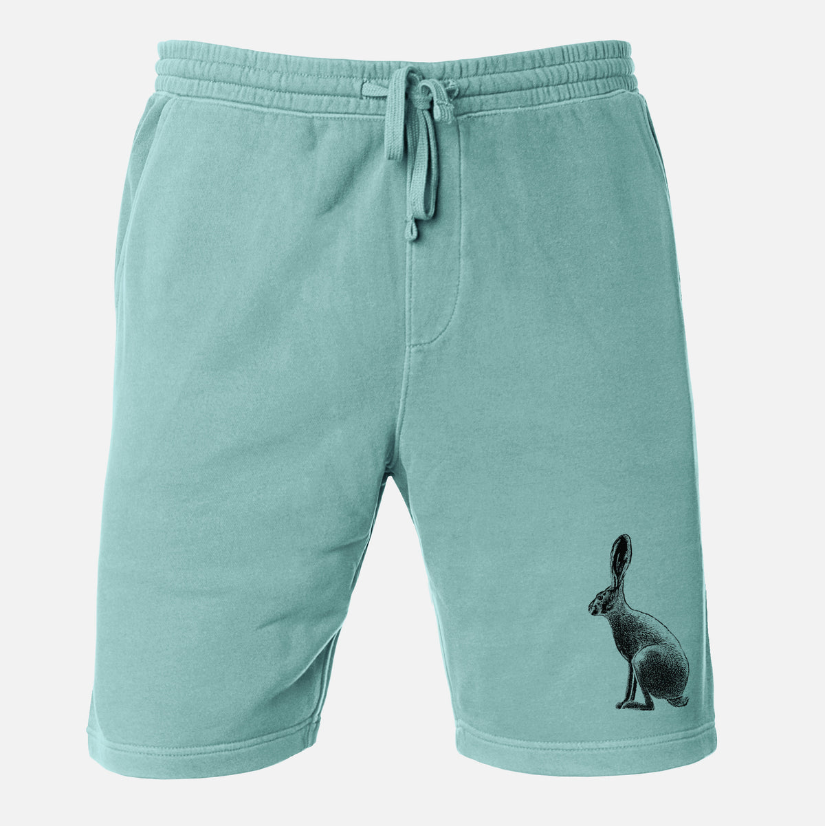 Wild California Hare - Black-tailed Jackrabbit - Unisex Pigment Dyed Shorts