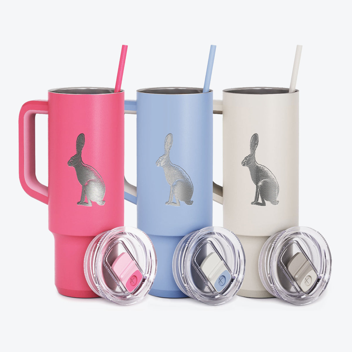 Wild California Hare - Black-tailed Jackrabbit - 40oz Skinny Recharge Tumbler