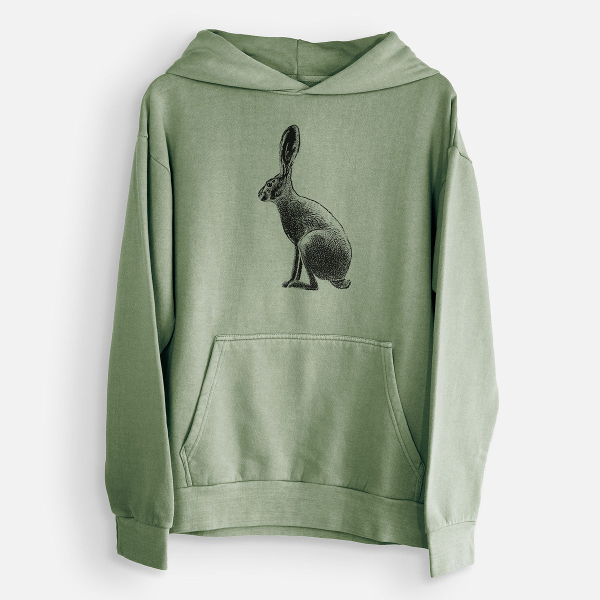 Wild California Hare - Black-tailed Jackrabbit  - Urban Heavyweight Hoodie