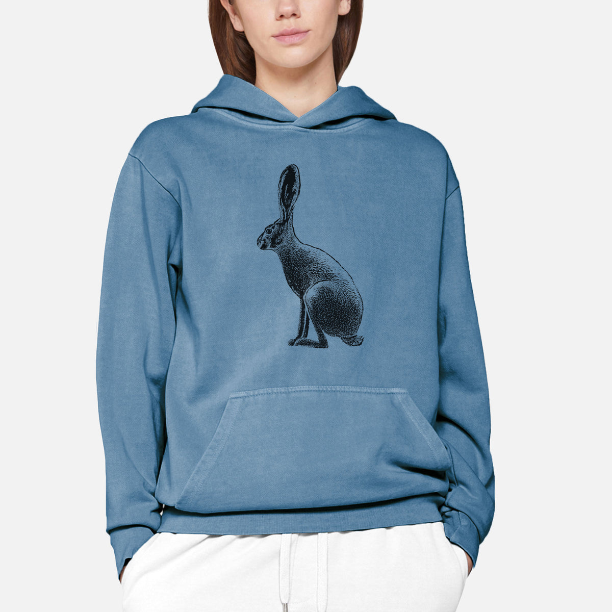 Wild California Hare - Black-tailed Jackrabbit  - Urban Heavyweight Hoodie