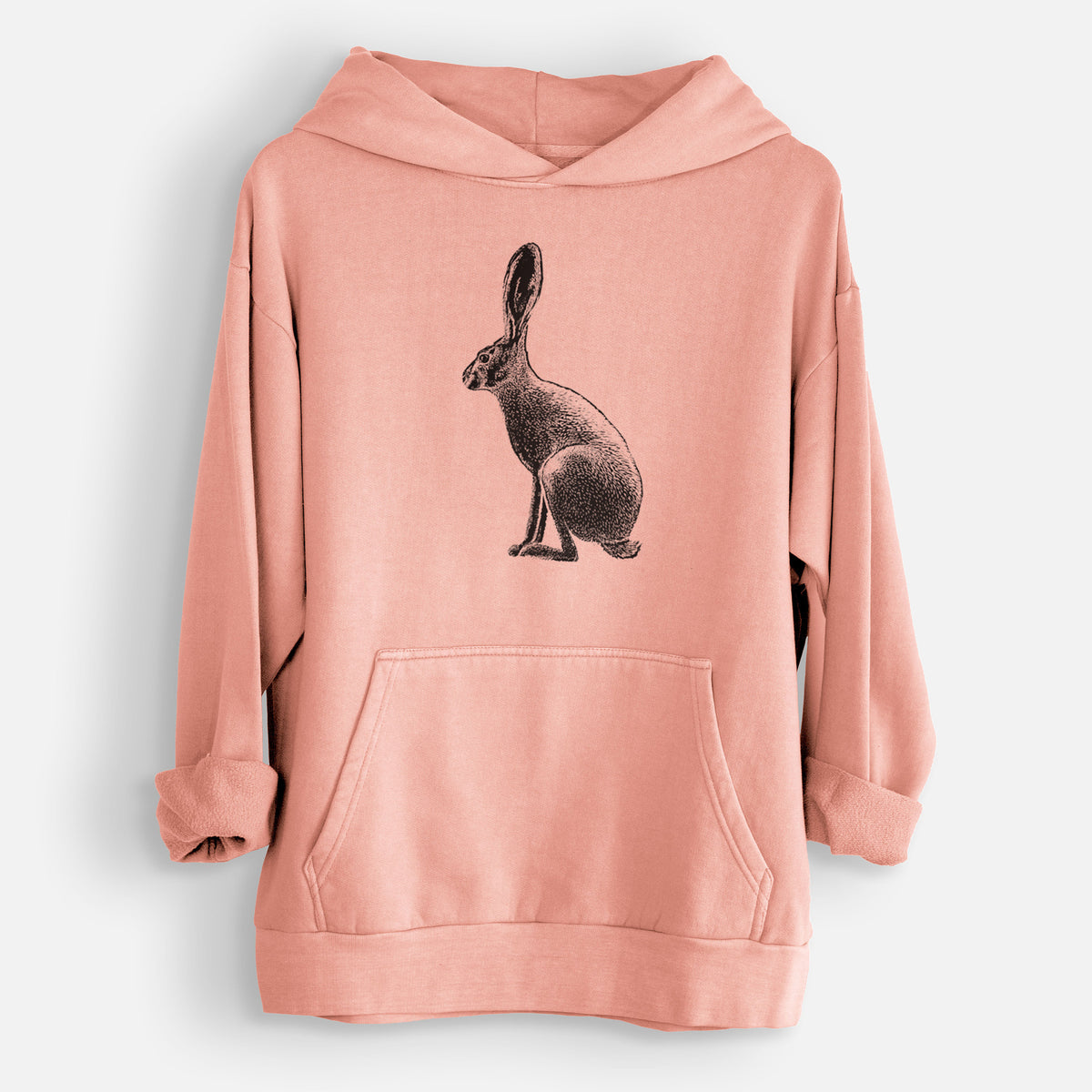 Wild California Hare - Black-tailed Jackrabbit  - Urban Heavyweight Hoodie