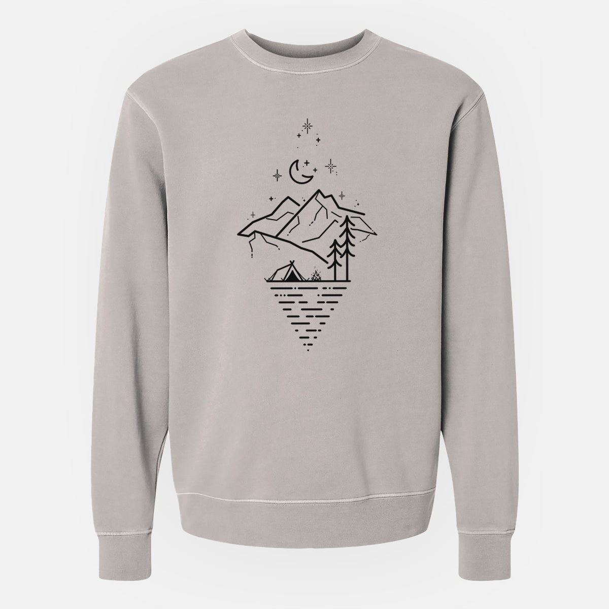 Camp Diamond - Unisex Pigment Dyed Crew Sweatshirt