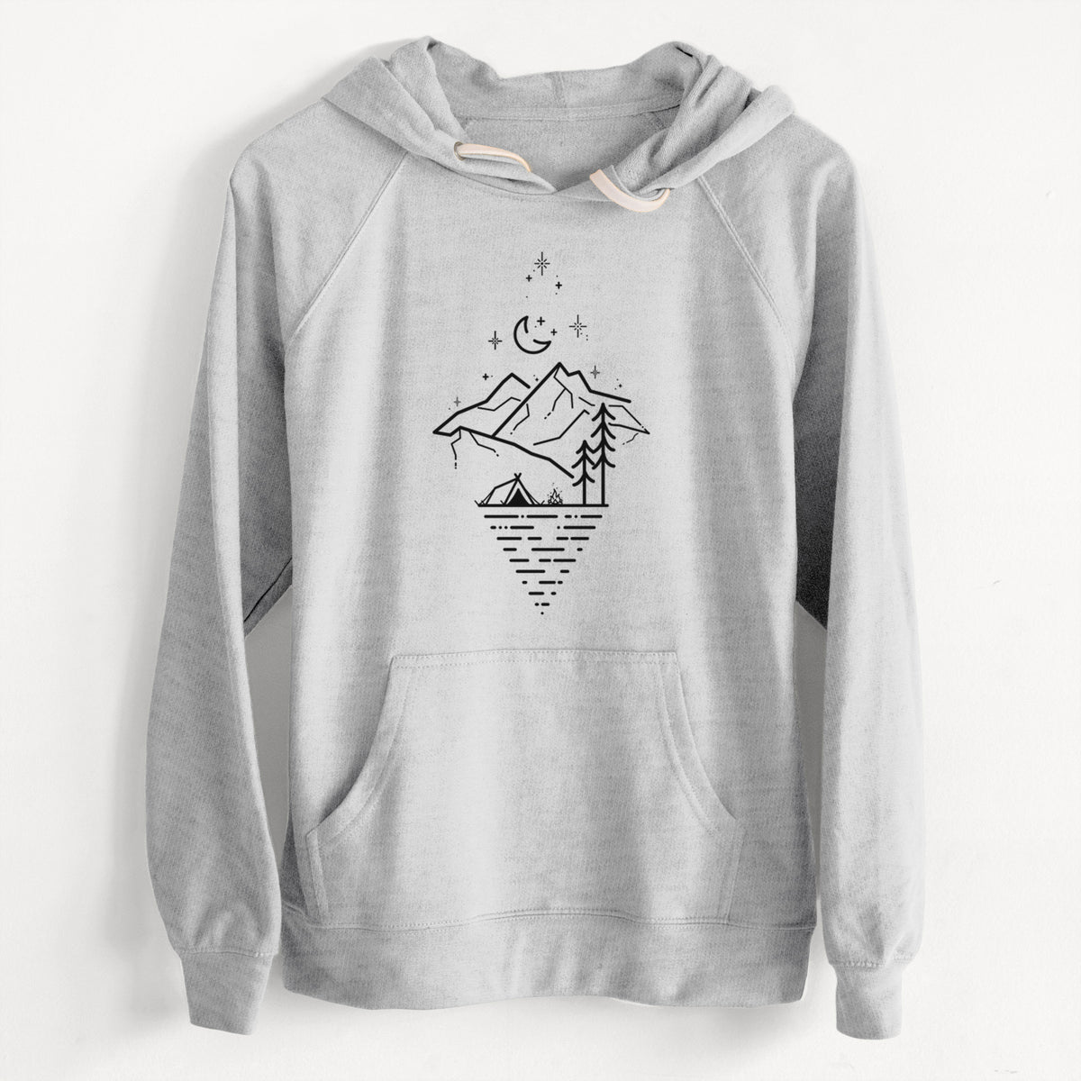 Camp Diamond  - Unisex Slim Fit Loopback Terry Hoodie