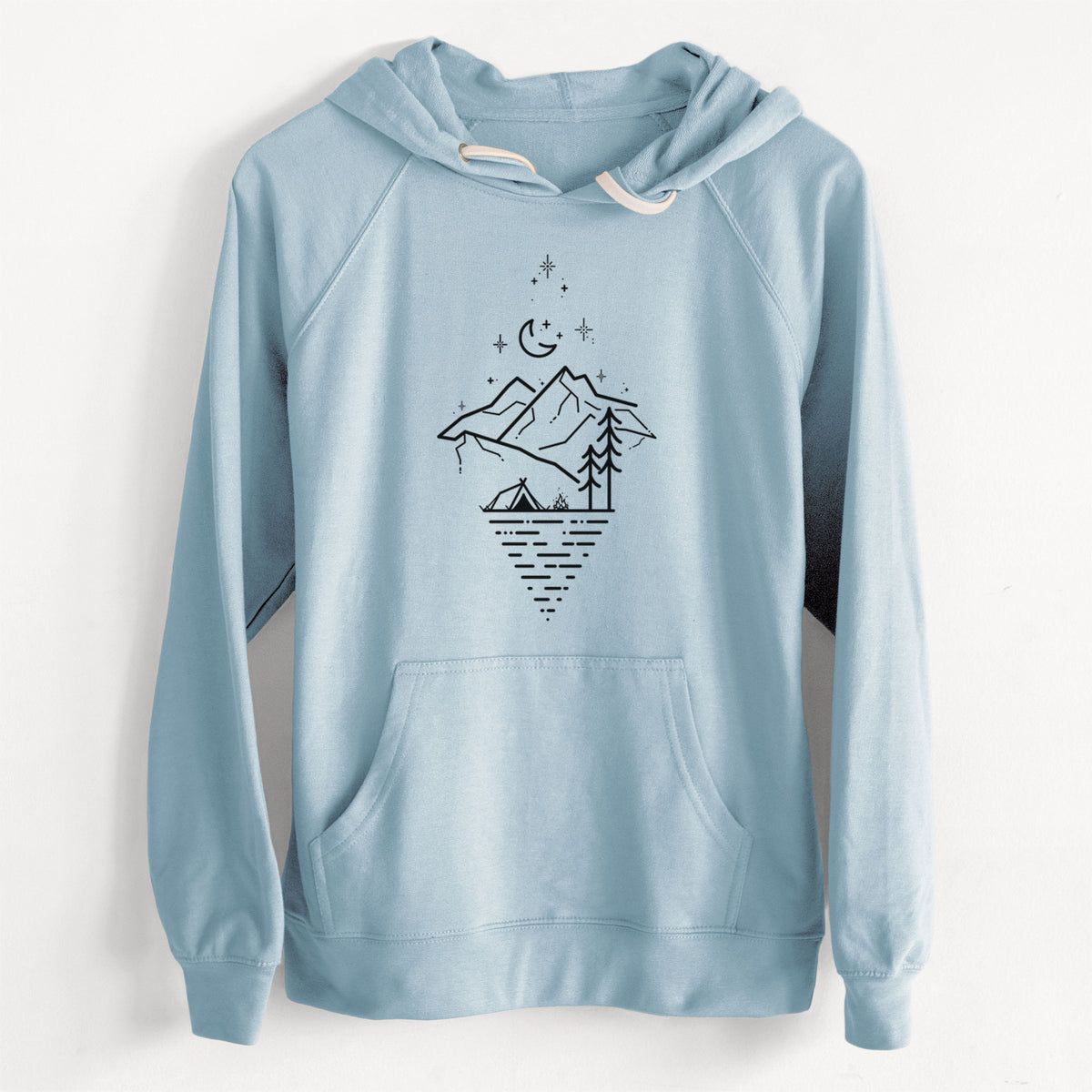 Camp Diamond  - Unisex Slim Fit Loopback Terry Hoodie