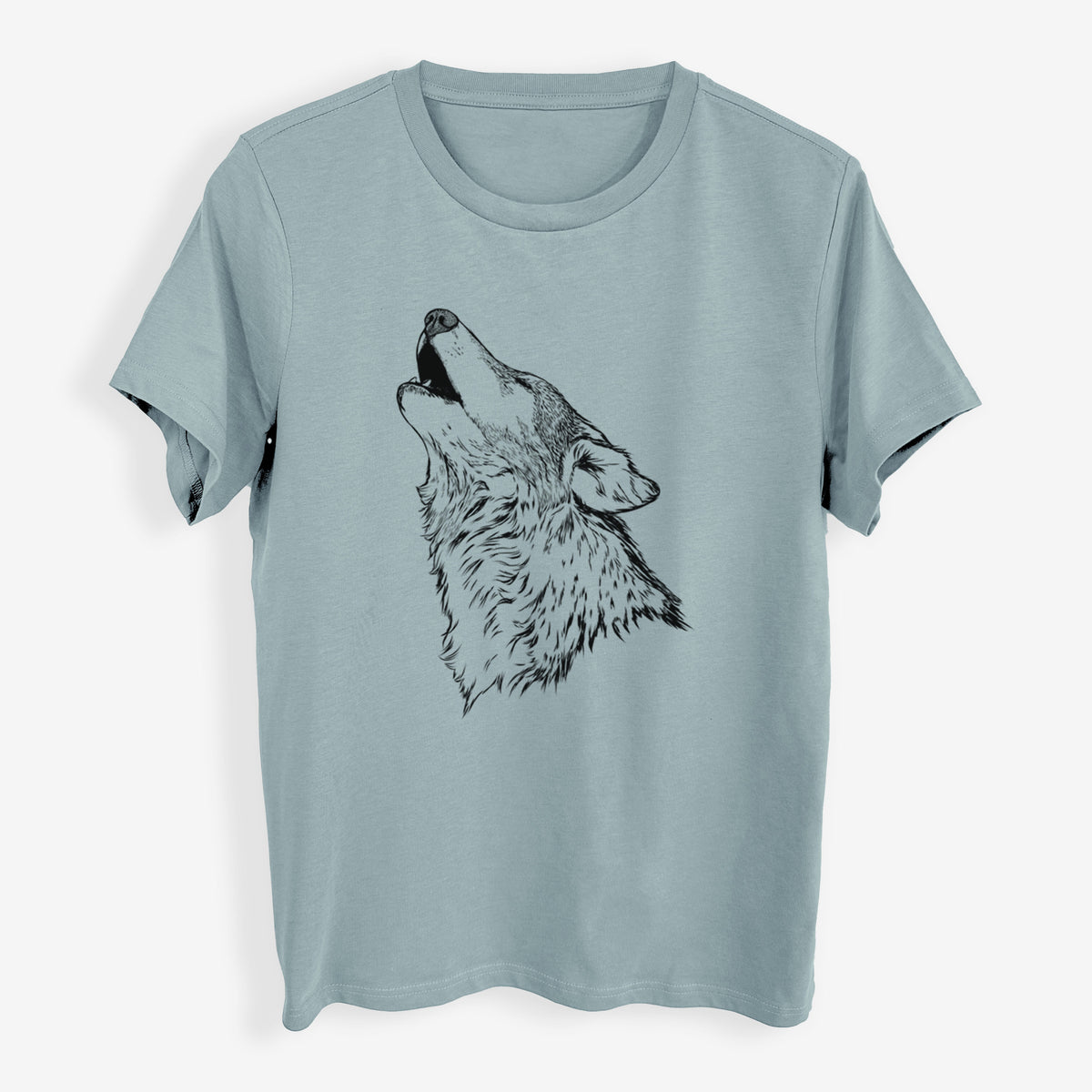 Canis lupus - Grey Wolf Howling - Womens Everyday Maple Tee
