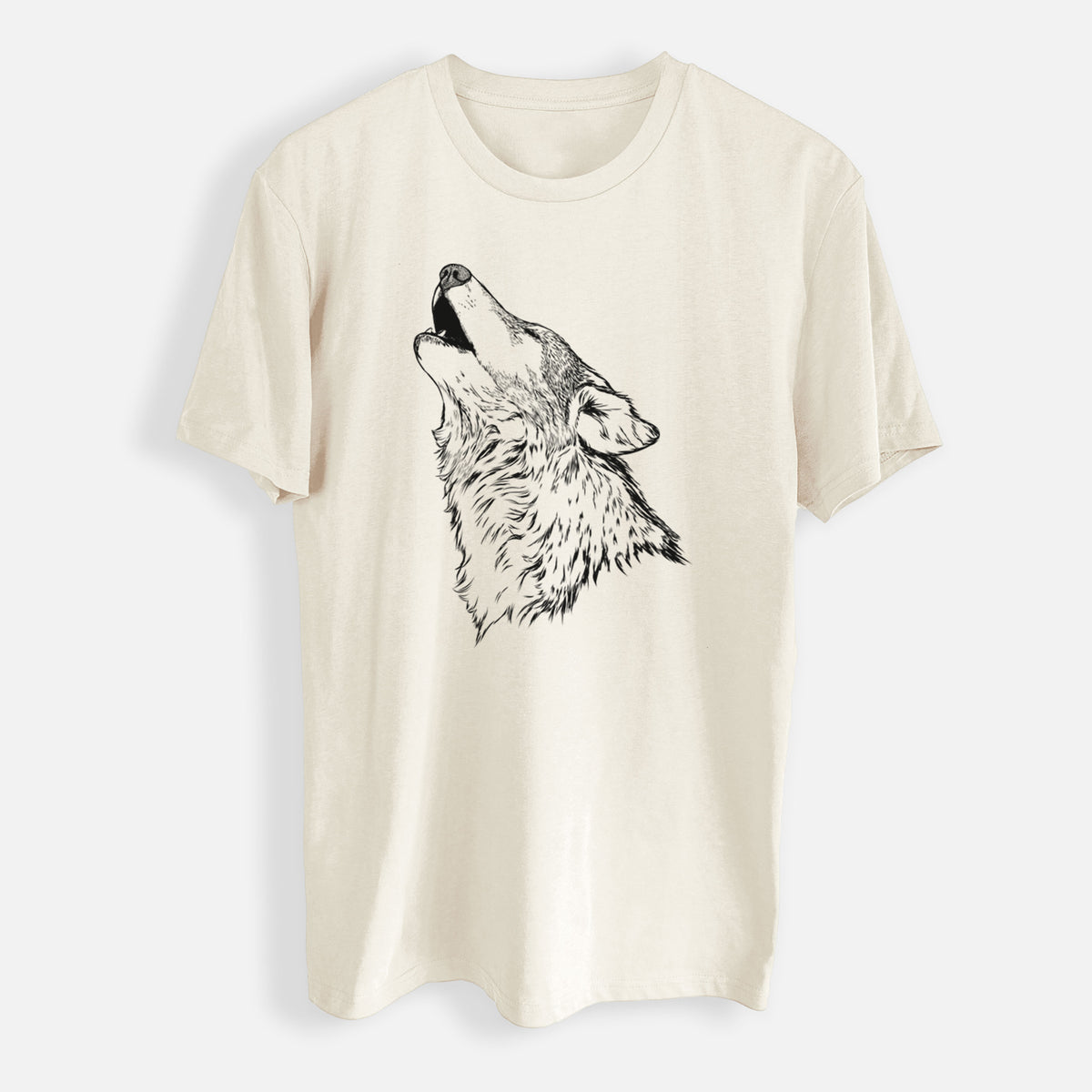 Canis lupus - Grey Wolf Howling - Mens Everyday Staple Tee