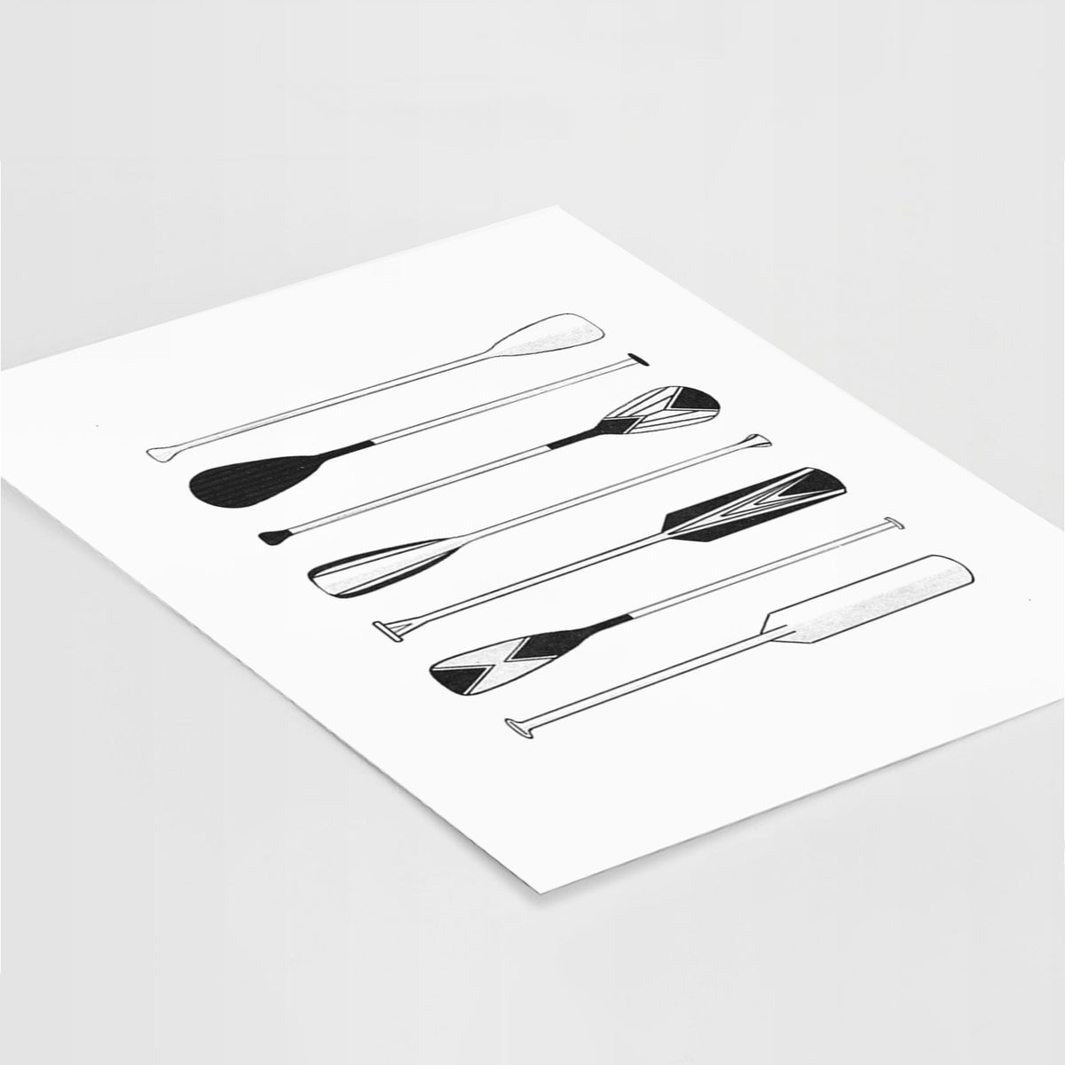 Canoe Paddles - Fine Art Print