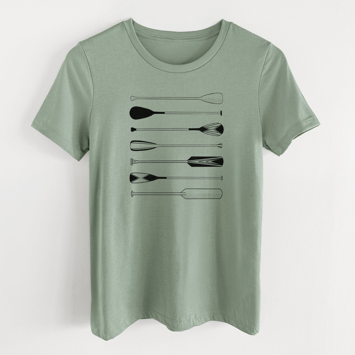 Canoe Paddles - Women's Lightweight Relaxed Fit 100% Cotton Crewneck