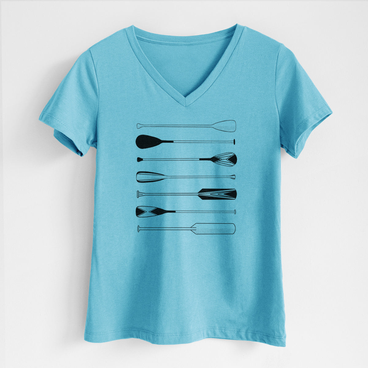 Canoe Paddles - Women's Lightweight Relaxed Fit 100% Cotton V-neck