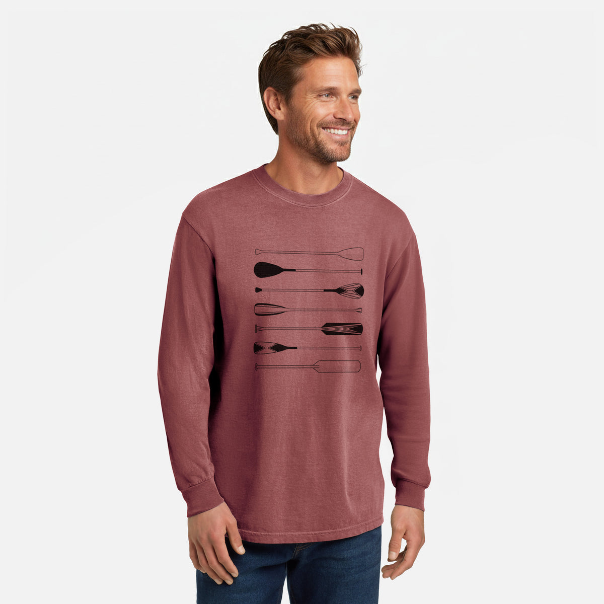 Canoe Paddles - Unisex Comfort Colors 100% Cotton Long Sleeve