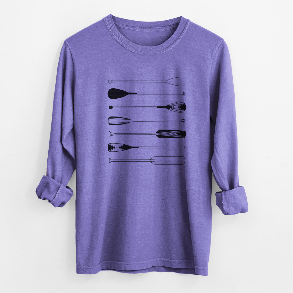 Canoe Paddles - Unisex Comfort Colors 100% Cotton Long Sleeve