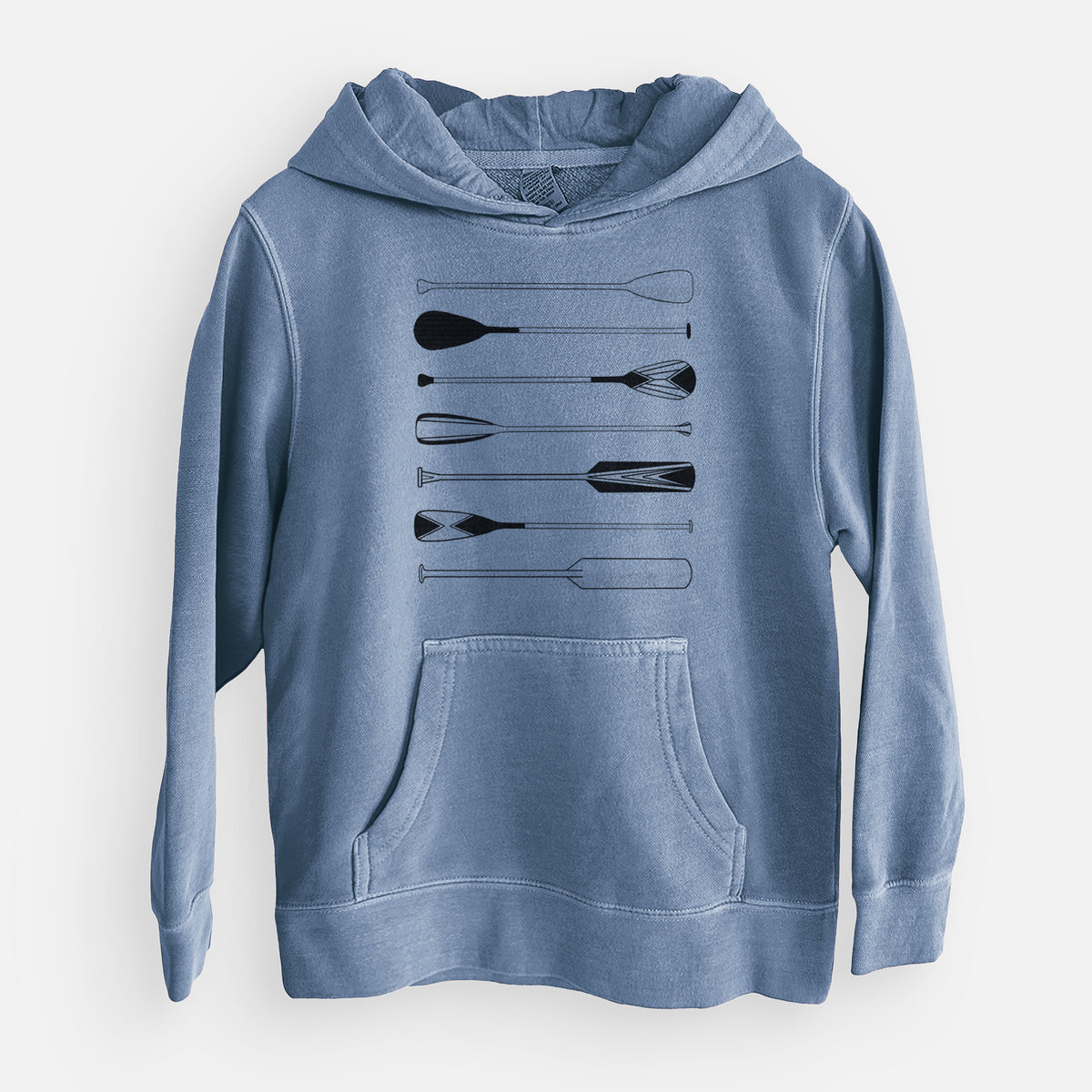 Canoe Paddles - Youth Pigment Dyed Hoodie
