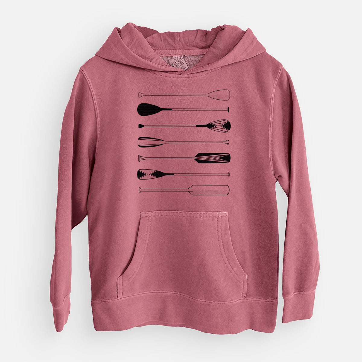 Canoe Paddles - Youth Pigment Dyed Hoodie