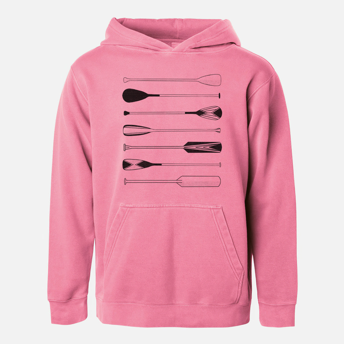 Canoe Paddles - Youth Pigment Dyed Hoodie
