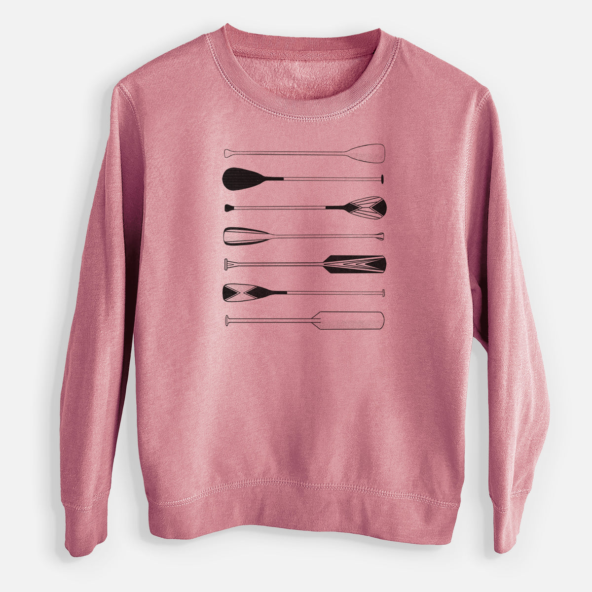 Canoe Paddles - Youth Lightweight Crewneck Sweatshirt