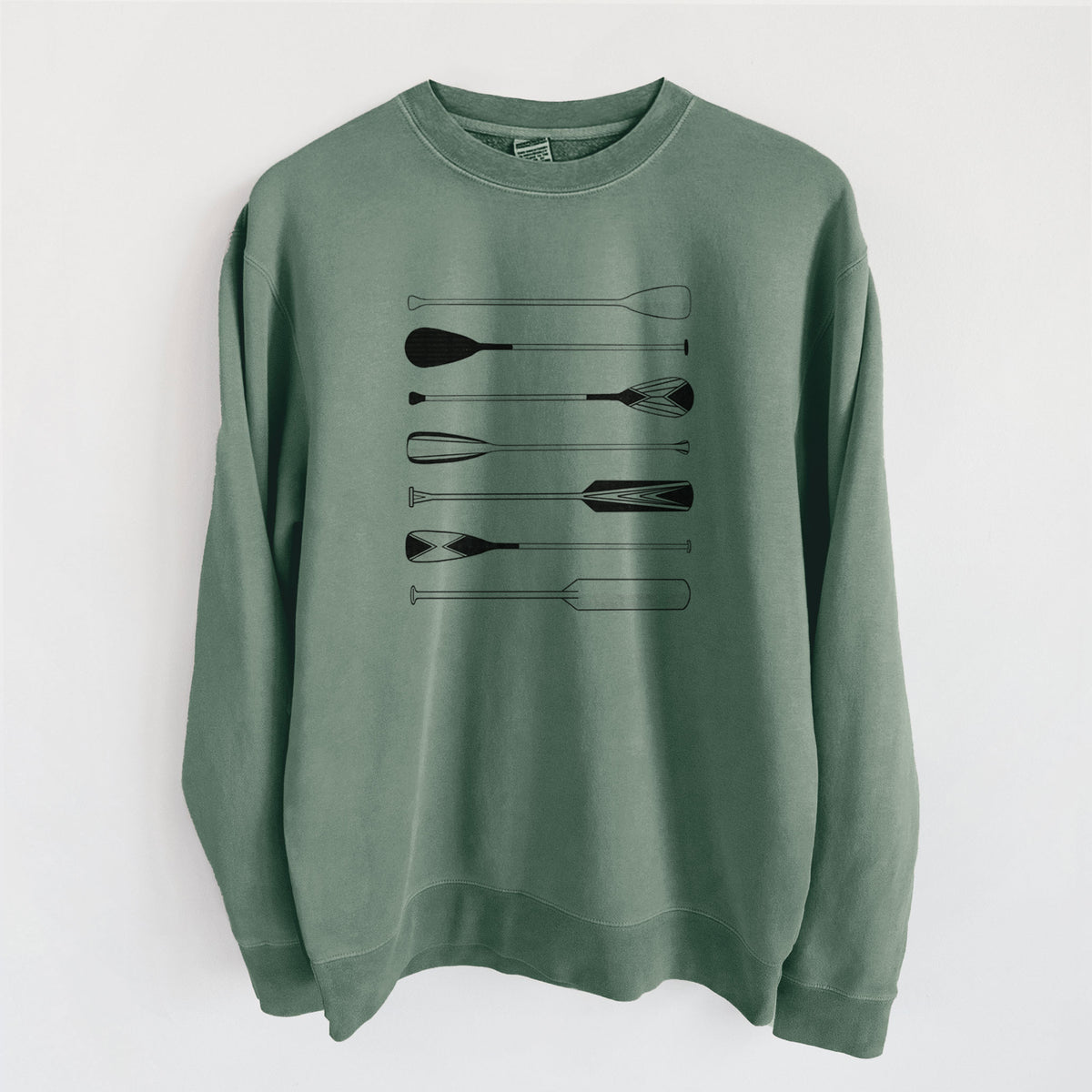 Canoe Paddles - Unisex Pigment Dyed Crew Sweatshirt