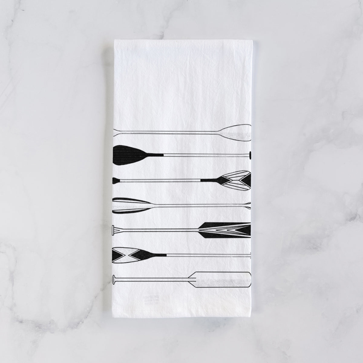 Canoe Paddles Tea Towel