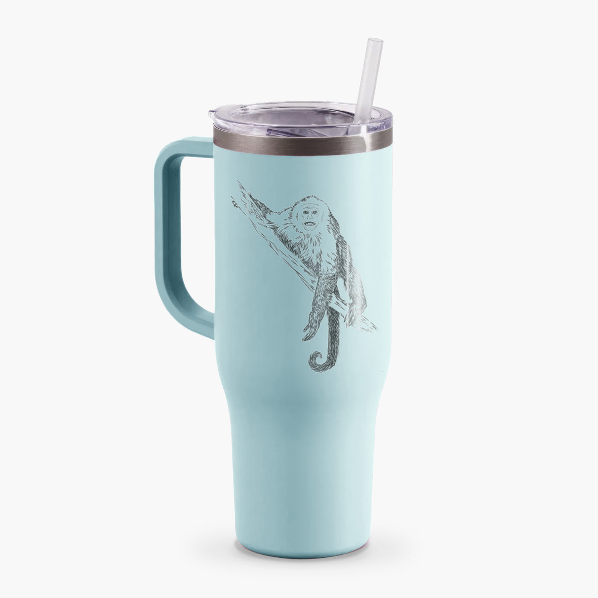 Capuchin Monkey - Cebus imitator - 40oz Tumbler with Handle