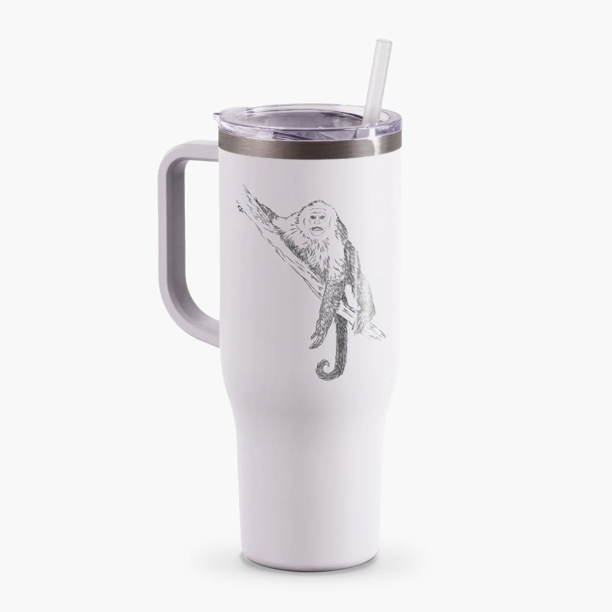 Capuchin Monkey - Cebus imitator - 40oz Tumbler with Handle