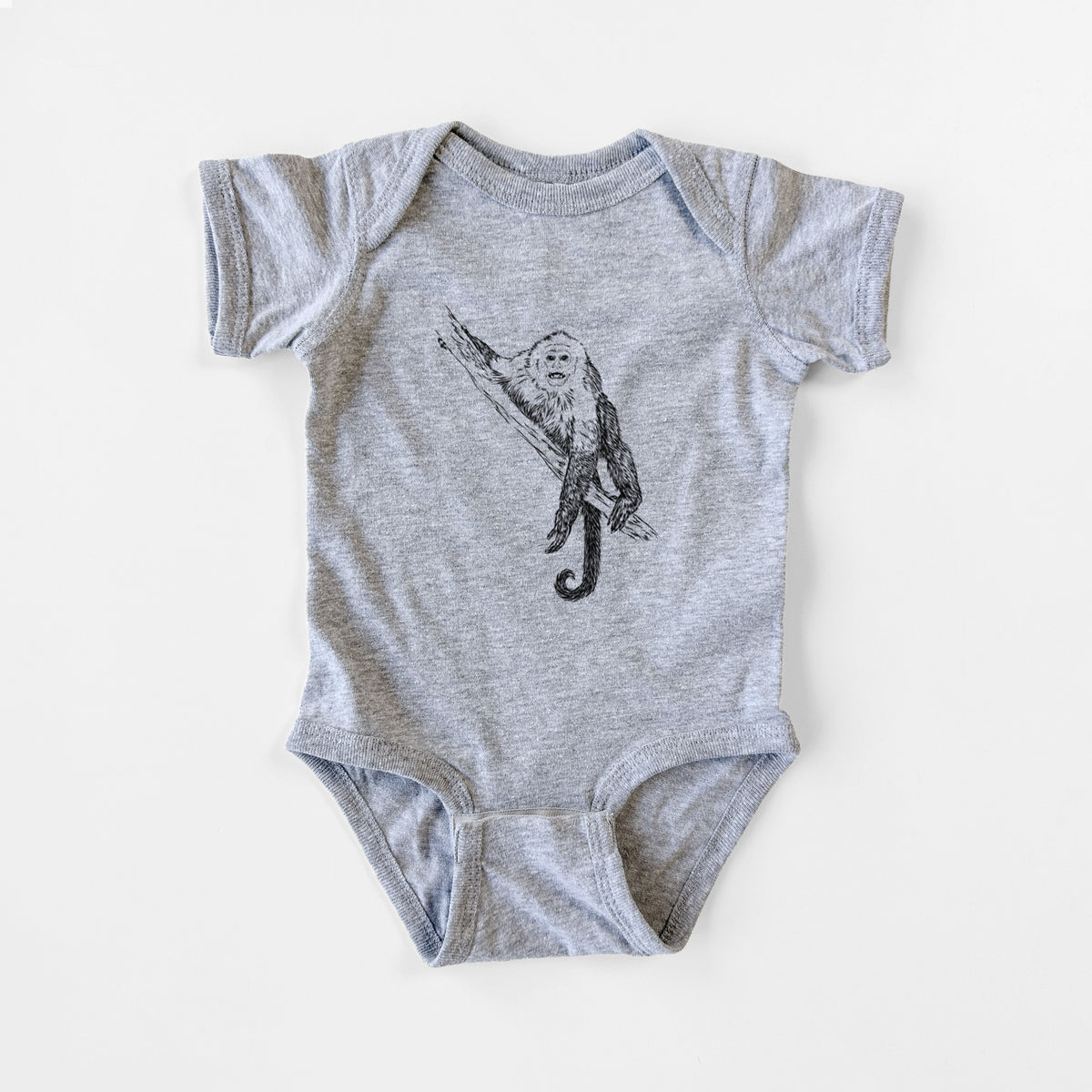 Capuchin Monkey - Cebus imitator - Baby Fine Jersey Bodysuit