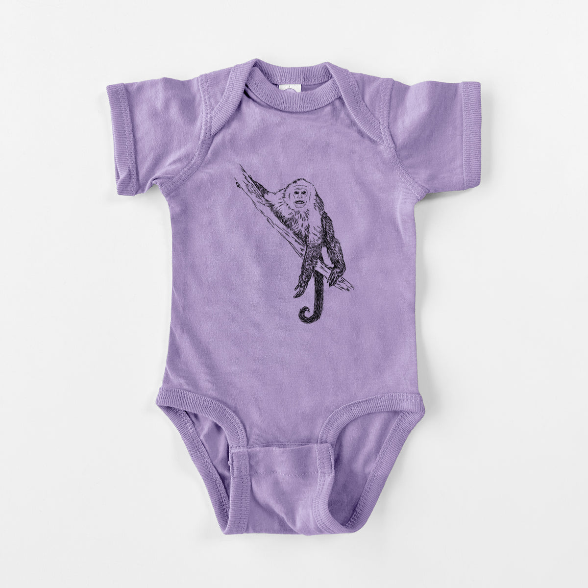Capuchin Monkey - Cebus imitator - Baby Fine Jersey Bodysuit