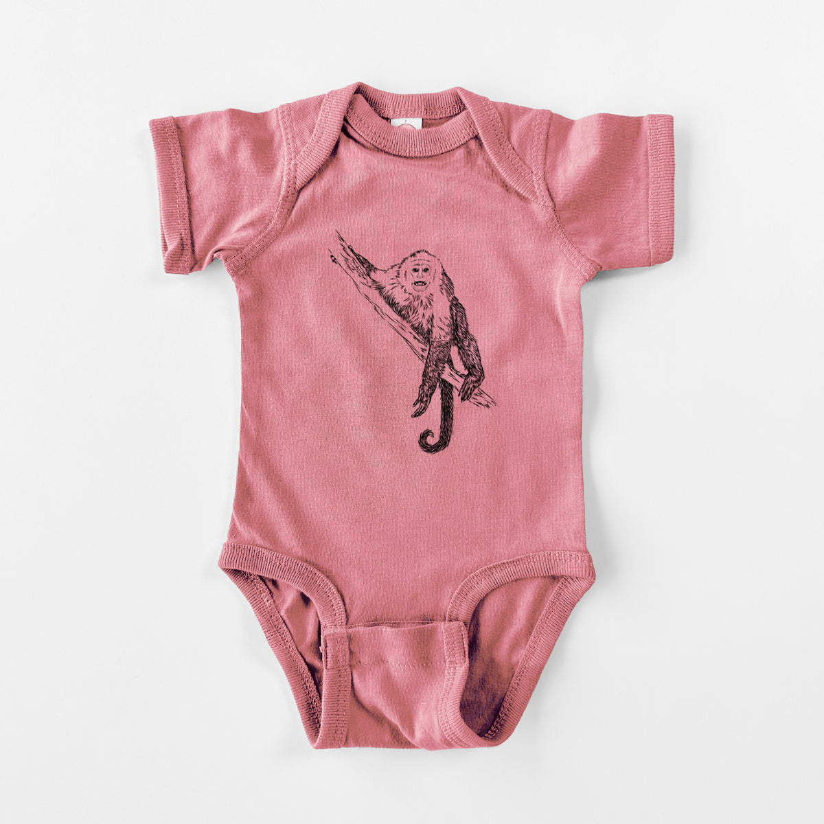 Capuchin Monkey - Cebus imitator - Baby Fine Jersey Bodysuit